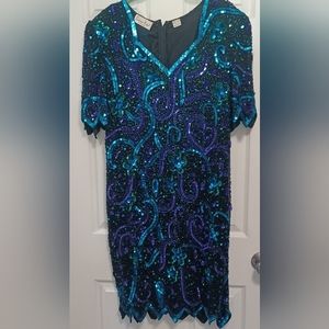 Laurence Kazar New York Beaded Ladies Gown